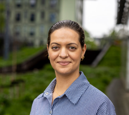Foto van Onderzoeker lectoraat Ecosociaal werk Nesrin el Ayadi
